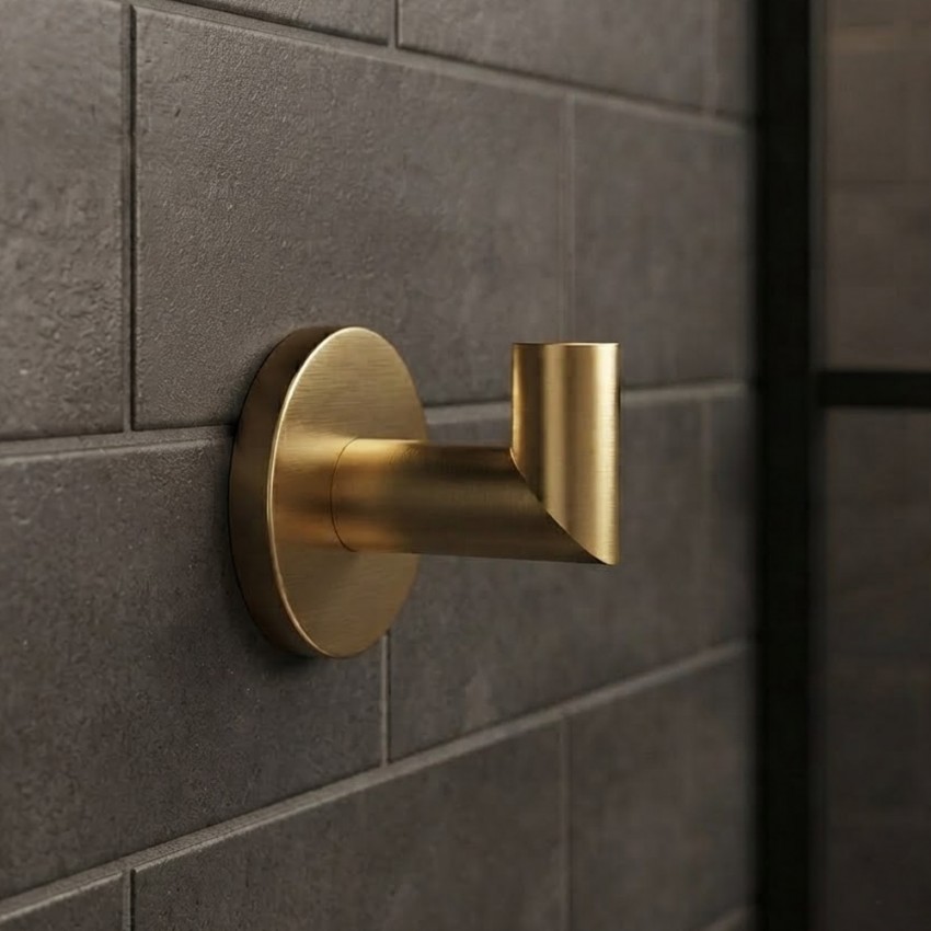 DFL60000202BG Flow Гачок одинарний, колір Brushed Gold PVD (1 сорт) DEVIT фото 1