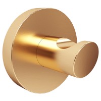 DFL21010202BG Flow Гачок одинарний, колір: Brushed Gold PVD (1 сорт) DEVIT фото 2