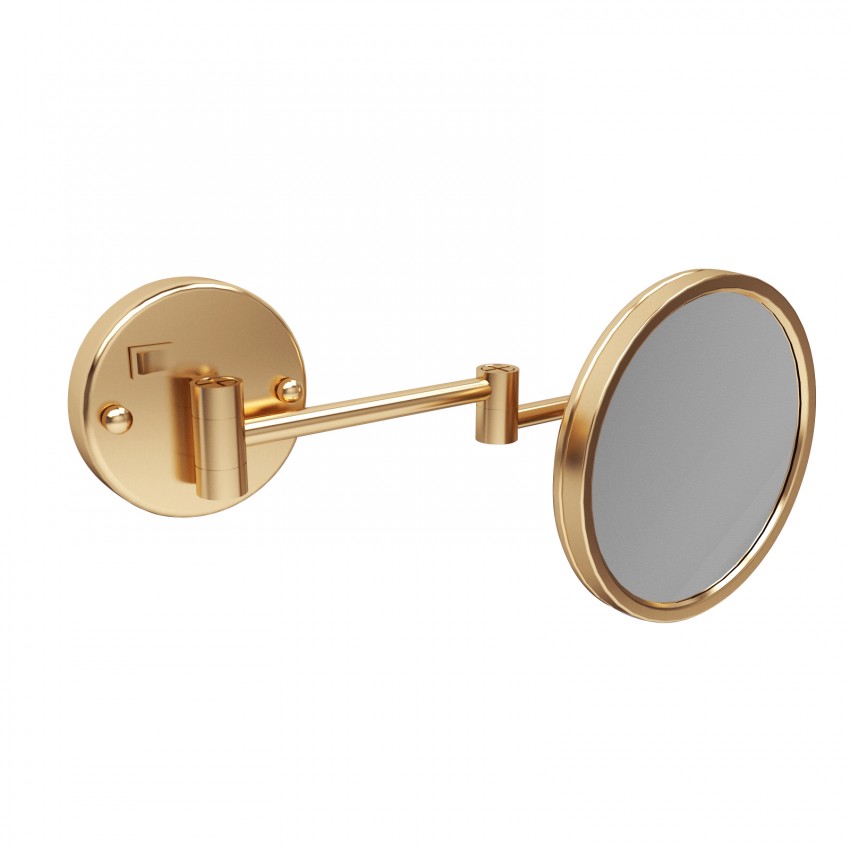 DFL53071002BG Flow Косметичне дзеркало, з підсвіткою, колір Brushed Gold PVD (1 сорт) DEVIT
