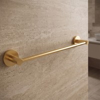 DFL21010101BG Flow Тримач для рушників, 600мм, колір Brushed Gold PVD (1 сорт) DEVIT фото 1