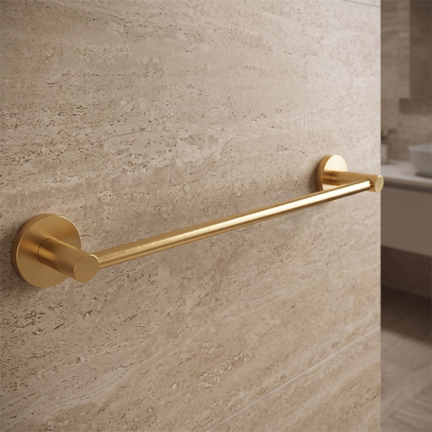 DFL21010101BG Flow Тримач для рушників, 600мм, колір Brushed Gold PVD (1 сорт) DEVIT фото 1