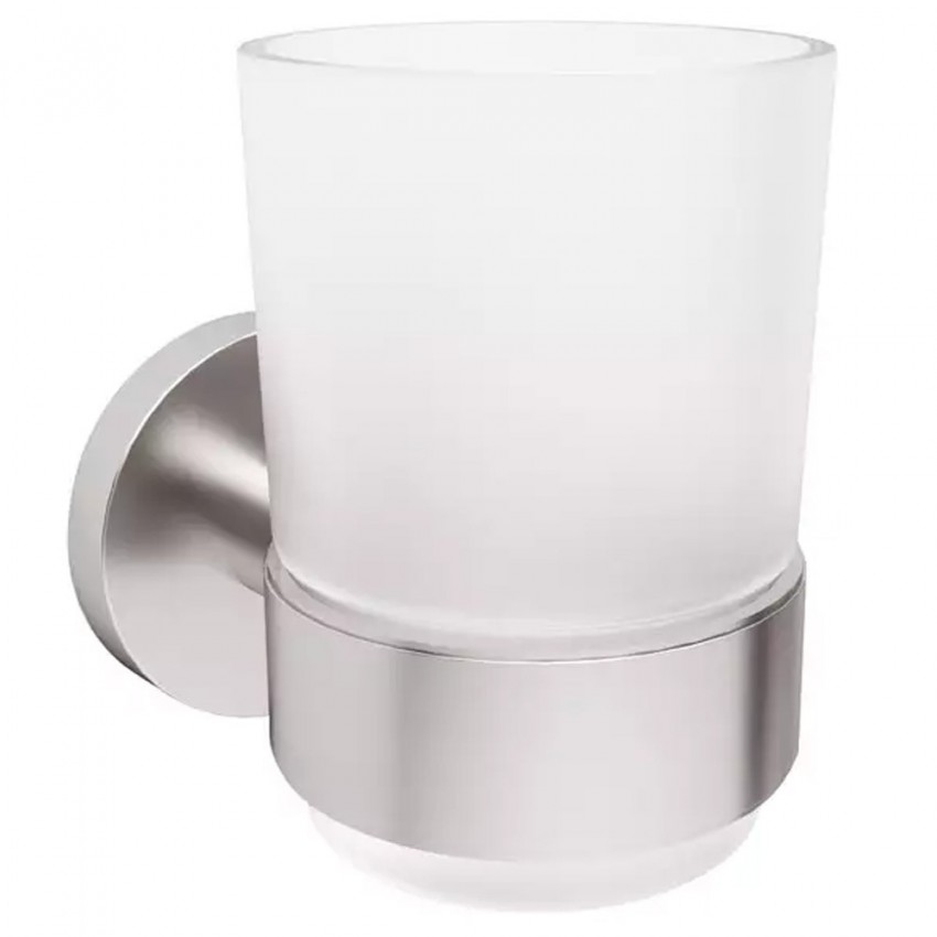 DFL21010401BN Flow Склянка з тримачем, колір Brushed Nickel PVD (1 сорт) DEVIT фото 2