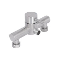 Змішувач для душу Aria 010, Nickel (k35) із душовим гарнітуром LDARI010NKS43361 Lidz LIDZ фото 3