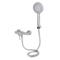 Змішувач для душу Aria 010, Nickel (k35) із душовим гарнітуром LDARI010NKS43361 Lidz LIDZ фото 2