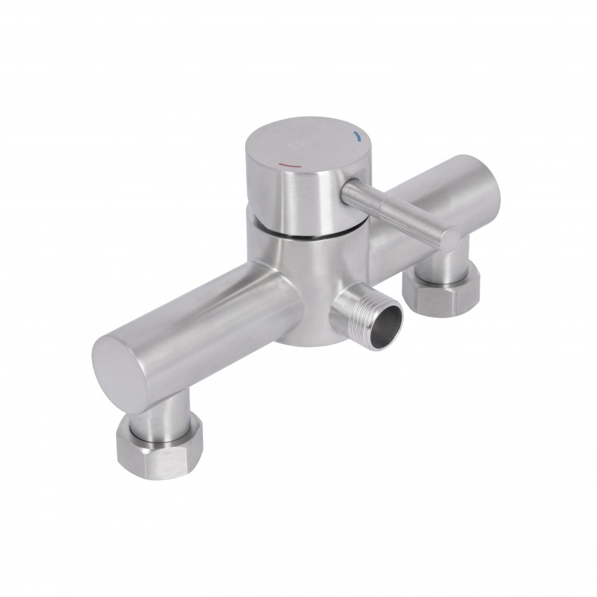 Змішувач для душу Aria 010, Nickel (k35) із душовим гарнітуром LDARI010NKS43361 Lidz LIDZ фото 3
