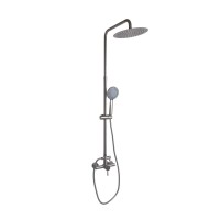 Душова система для душу Aria 1020, Nickel (k35) на два споживачі LDARI1020NKS46114 Lidz LIDZ