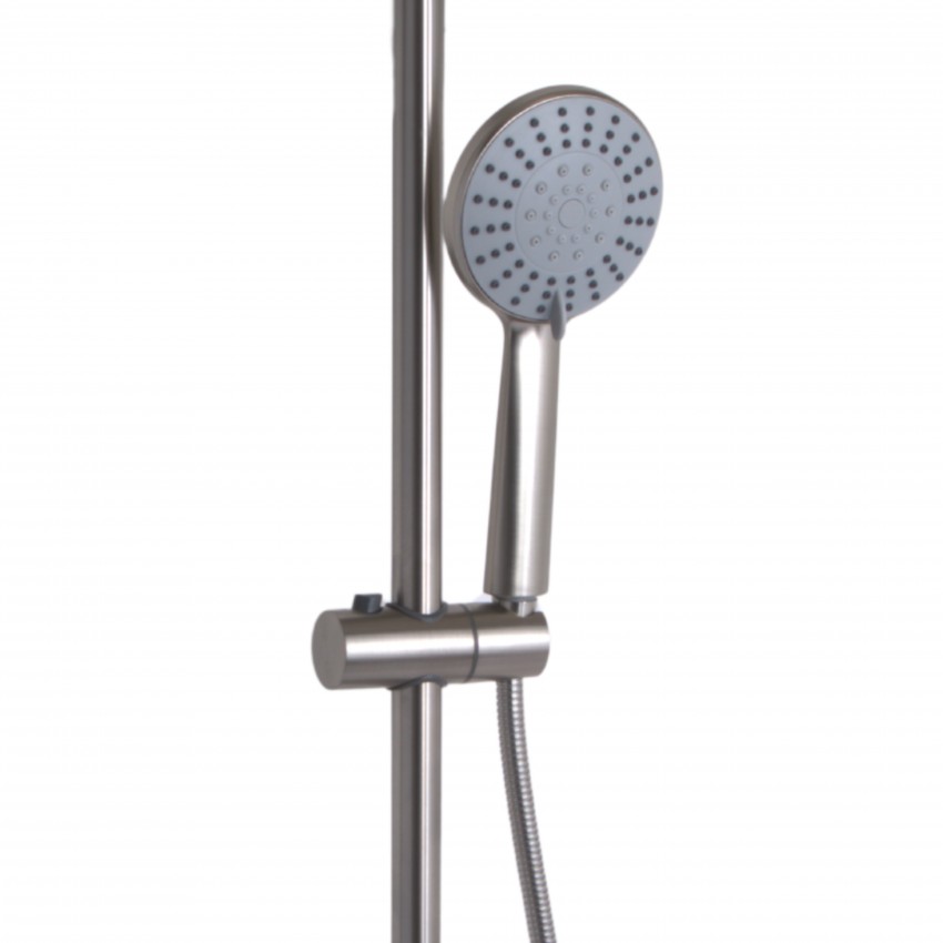 Душова система для душу Aria 1020, Nickel (k35) на два споживачі LDARI1020NKS46114 Lidz LIDZ фото 3
