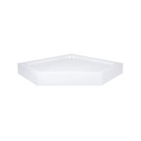 Lidz Душовий піддон DOZORCA SC90x90.LOW, низький, п'ятикутний, акриловий + ніжки, діаметр зливу 50 мм LIDZ фото 2