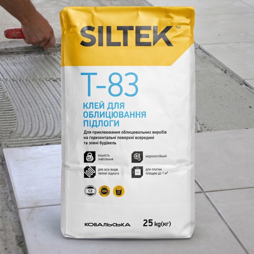 Клей для облицювання підлоги Т-83 25кг (1 сорт) SILTEK