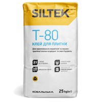 Клей для плитки Т-80  25кг (1 сорт) SILTEK фото 1