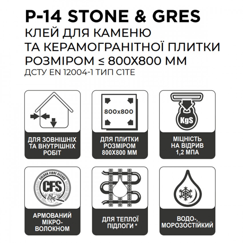 Клей д/гресу Полімін П-14/25кг (1 сорт) Polimin фото 2