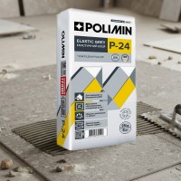 Клей еластичний WS P-24 Elastic 25кг (сірий) (1 сорт) Polimin