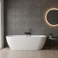 17080140 Optima Plus Ванна пристінна 170x80 см  + сифон, біла (1 сорт) DEVIT фото 3