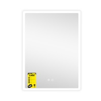 Дзеркало настінне Orion (OR2) 600х800 мм, прямокутне, з LED-підсвічуванням Touch, антизапотіванням, диммером, рег. яскравості Lidz LIDZ фото 3