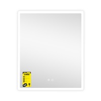Дзеркало настінне Orion (OR2) 700х800 мм, прямокутне, з LED-підсвічуванням Touch, антизапотіванням, диммером, рег. яскравості Lidz LIDZ фото 3