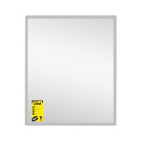 Дзеркало настінне Orion (OR2) 700х800 мм, прямокутне, з LED-підсвічуванням Touch, антизапотіванням, диммером, рег. яскравості Lidz LIDZ фото 2