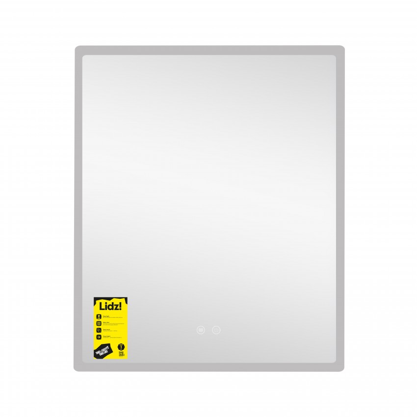 Дзеркало настінне Orion (OR2) 700х800 мм, прямокутне, з LED-підсвічуванням Touch, антизапотіванням, диммером, рег. яскравості Lidz LIDZ фото 2