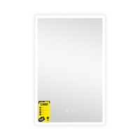 Дзеркало настінне Orion (OR2) 500х800 мм, прямокутне, з LED-підсвічуванням Touch, антизапотіванням, диммером, рег. яскравості Lidz LIDZ фото 3
