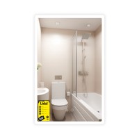 Дзеркало настінне Orion (OR2) 500х800 мм, прямокутне, з LED-підсвічуванням Touch, антизапотіванням, диммером, рег. яскравості Lidz LIDZ