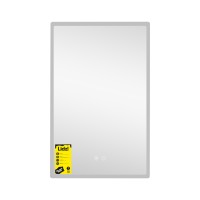 Дзеркало настінне Orion (OR2) 500х800 мм, прямокутне, з LED-підсвічуванням Touch, антизапотіванням, диммером, рег. яскравості Lidz LIDZ фото 2