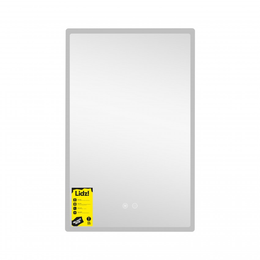 Дзеркало настінне Orion (OR2) 500х800 мм, прямокутне, з LED-підсвічуванням Touch, антизапотіванням, диммером, рег. яскравості Lidz LIDZ фото 2