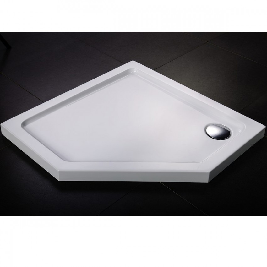 FTR0123 COMFORT Піддон душовий, п'ятикутн., 90х90, з сифоном (1 сорт) DEVIT фото 1