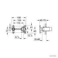 32635000 Внутрішня частина змішувача, 2-отв. (1 сорт) GROHE фото 1