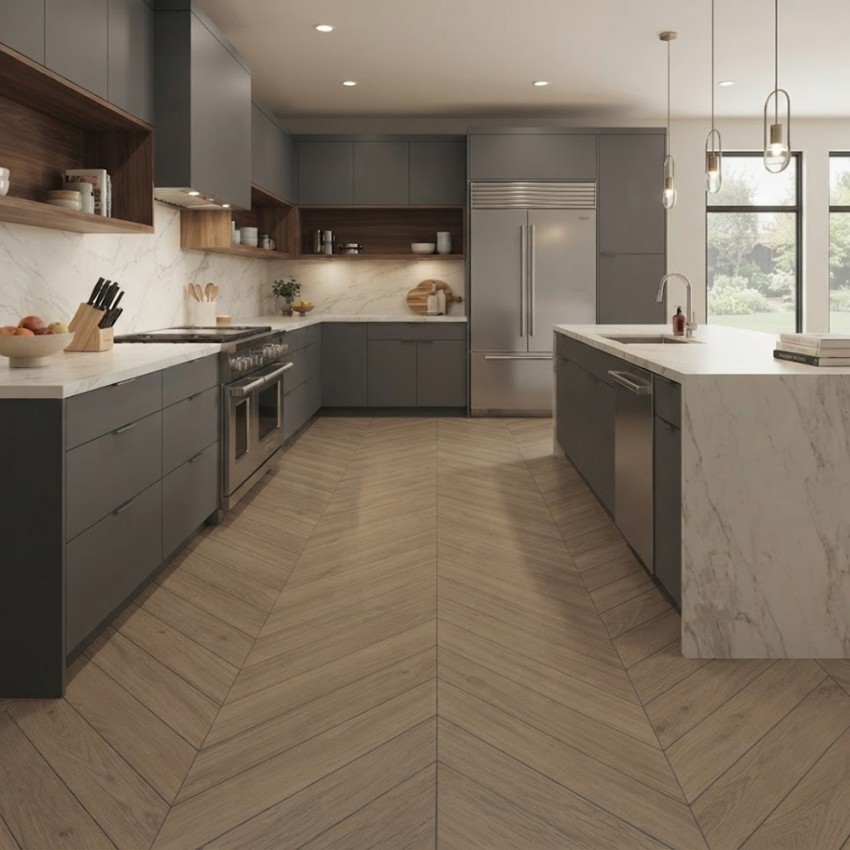 CHEVRON OREGON ROBLE (1 сорт) APE Ceramica