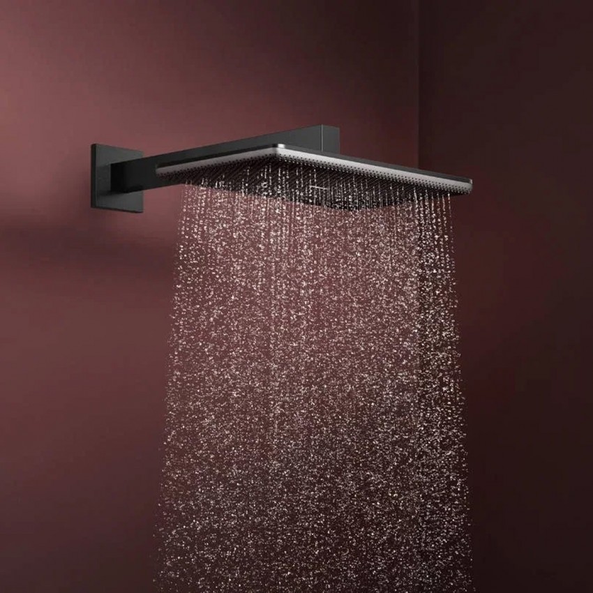 24530340 HG Raindance Alive Q Верхній душ 210/340 1jet, brushed black chrome (1 сорт) HANSGROHE