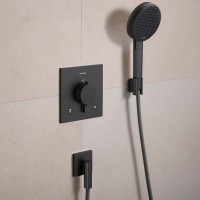 24511340 HG Raindance Alive Select S Ручний душ 125 3jet EcoSmart, brushed black chrome (1 сорт) HANSGROHE
