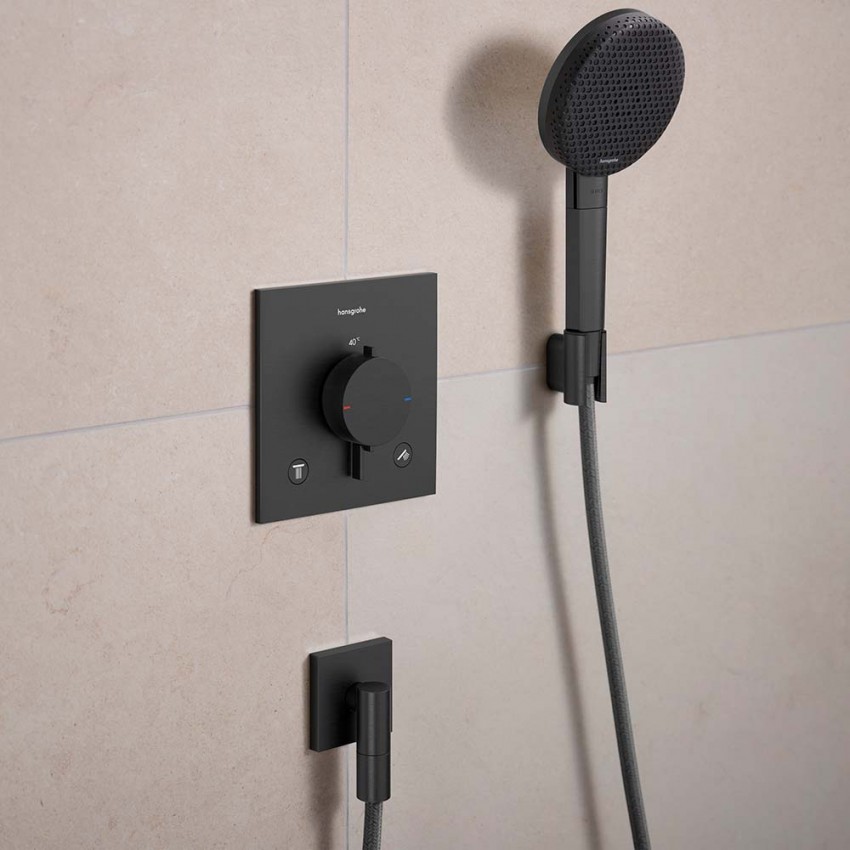 24511340 HG Raindance Alive Select S Ручний душ 125 3jet EcoSmart, brushed black chrome (1 сорт) HANSGROHE