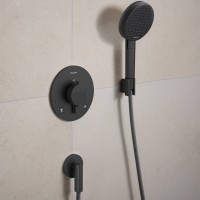 28882340 HG FixFit Fine S Шлангове підключення, brushed black chrome (1 сорт) HANSGROHE фото 3