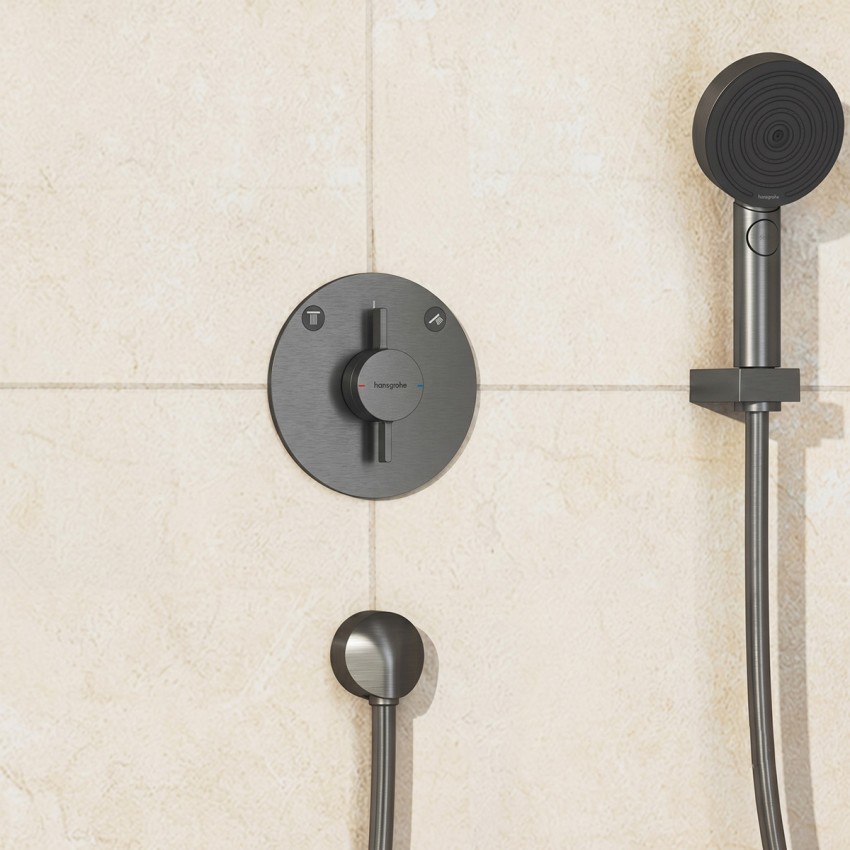 75418340 HG DuoTurn S змішувач для прихованого монтажу на 2 ф-ції, Brushed Black Chrome (1 сорт) HANSGROHE фото 3