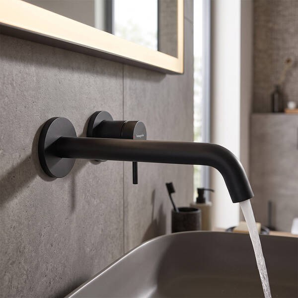 73351340  HG Tecturis S Змішувач д/раковини,Brushed Black Chrome HANSGROHE