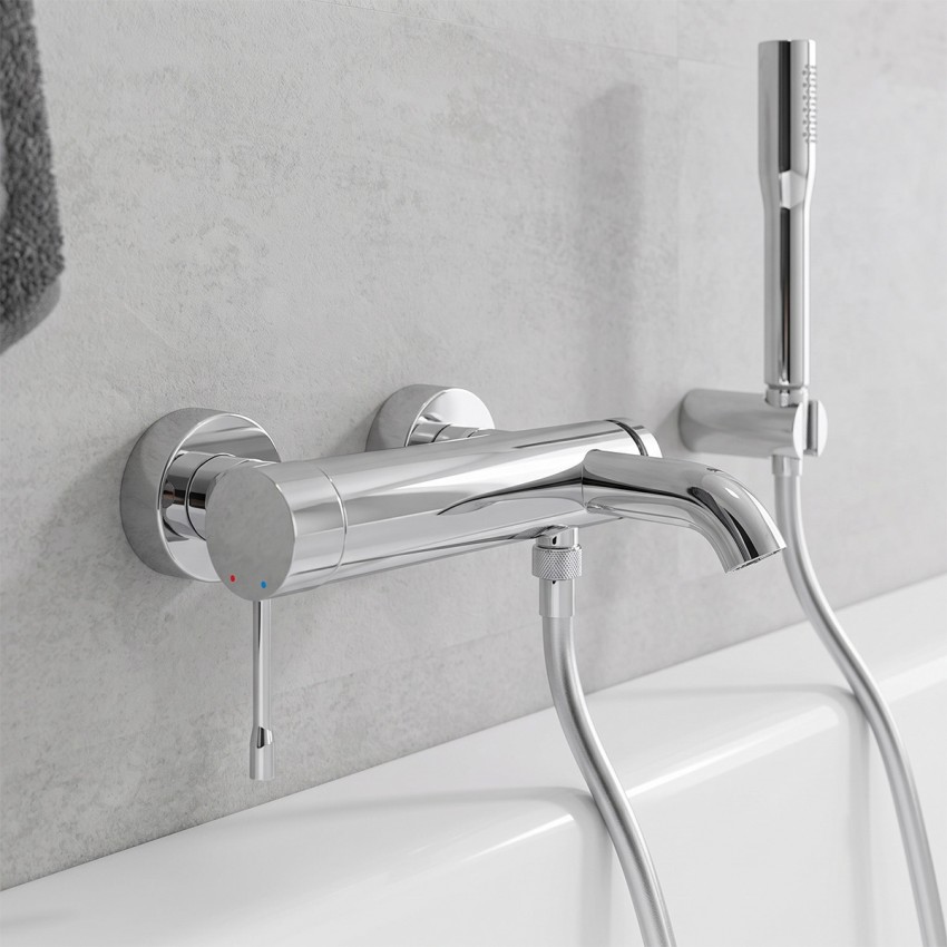 25249001 ESSENCE Змішувач д/ванни, хром, з ручним душем (1 сорт) GROHE