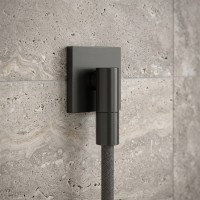 28883340 HG FixFit Fine E Шлангове підключення, brushed black chrome (1 сорт) HANSGROHE
