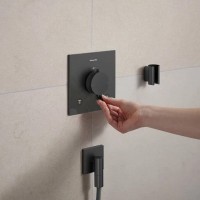28883340 HG FixFit Fine E Шлангове підключення, brushed black chrome (1 сорт) HANSGROHE фото 3