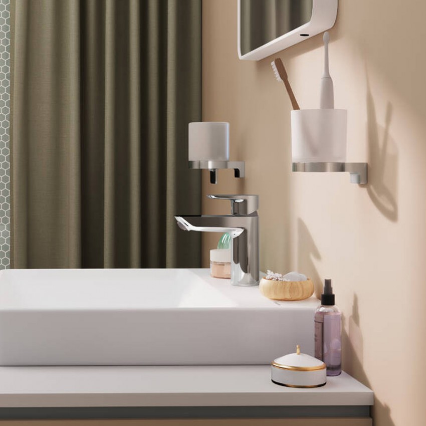 41769000 HG AddStoris S Стакан для зубної щітки, хром (1 сорт) HANSGROHE фото 3