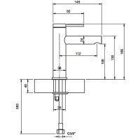 TVW106103153K5 LoopFriends  Змішувач д/раковини без д\к, чорний матовий (1 сорт) VILLEROY  BOCH фото 1