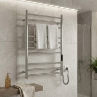 DPR077053000C Рушникосушка електрична, 770х530мм, Primo, матеріал: нержавіюча сталь, к/т прихованого підключення, колір полірована сталь (1 сорт) DEVIT
