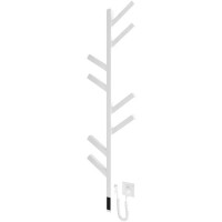 DPR117025000W Рушникосушка електрична, 1170х250мм, Albero, матеріал чорна сталь, к/т прихованого підключення, колір білий матовий (1 сорт) DEVIT фото 2
