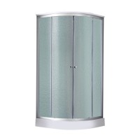 Душовий бокс Tani SB100x100.SAT.LOW.FR, низький, скло Frost 4 мм + стінки WHI Lidz LIDZ