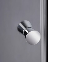 Душовий бокс Kubis SB90x90.SAT.LOW.GR, низький, скло тоноване 4 мм + стінки BLA Lidz LIDZ фото 4