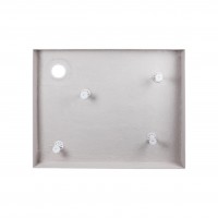 Душовий піддон Tern 301812C, 100x80x12 см, прямокутний, акриловий + ніжки, діаметр зливу 90 мм + сифон з гідрозатвором хром Qtap QTAP фото 3