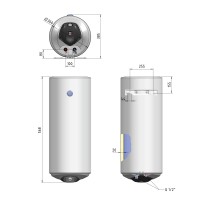 Водонагрівач електричний Spectra slim 30 л вертикальний, сухі ТЕНи 1,6 кВт, d 360 мм, SV0303616DS, Thermo Alliance Thermo Alliance фото 1