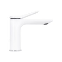 Змішувач для раковини низький Presto, Chrome/White (k35) QTPRE270CRW45576 Qtap QTAP фото 3