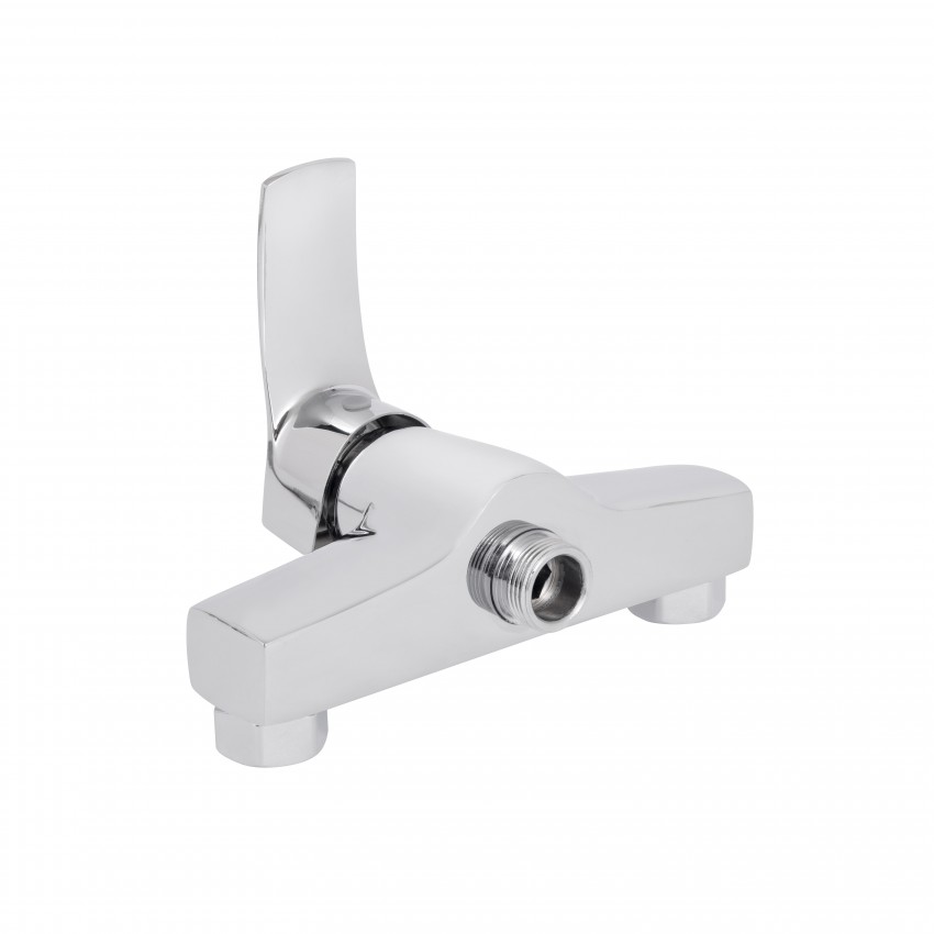 Змішувач для ванни Anny 005C2, Chrome (k40) з довгим поворотним виливом та душовим гарнітуром LDANN005C2CRM35102 Lidz LIDZ фото 3