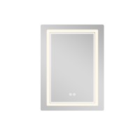 Дзеркало настінне Cardinal (CA2) 600х800 мм, прямокутне, з LED-підсвіткою Touch, антизапотіванням, димером, рег. темп. кольору (3000-6500K) Qtap QTAP фото 4