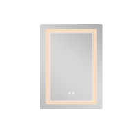 Дзеркало настінне Cardinal (CA2) 600х800 мм, прямокутне, з LED-підсвіткою Touch, антизапотіванням, димером, рег. темп. кольору (3000-6500K) Qtap QTAP фото 3