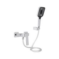 Змішувач для душу Capricorn, Chrome (k35) з душовим гарнітуром QTCAP4060102C48221 Qtap